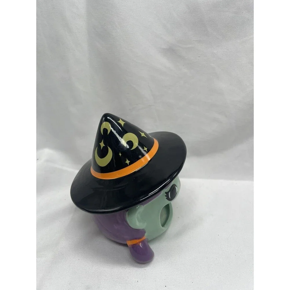 Target Ceramic Witch Open Mouth Halloween Candy Dish 5”